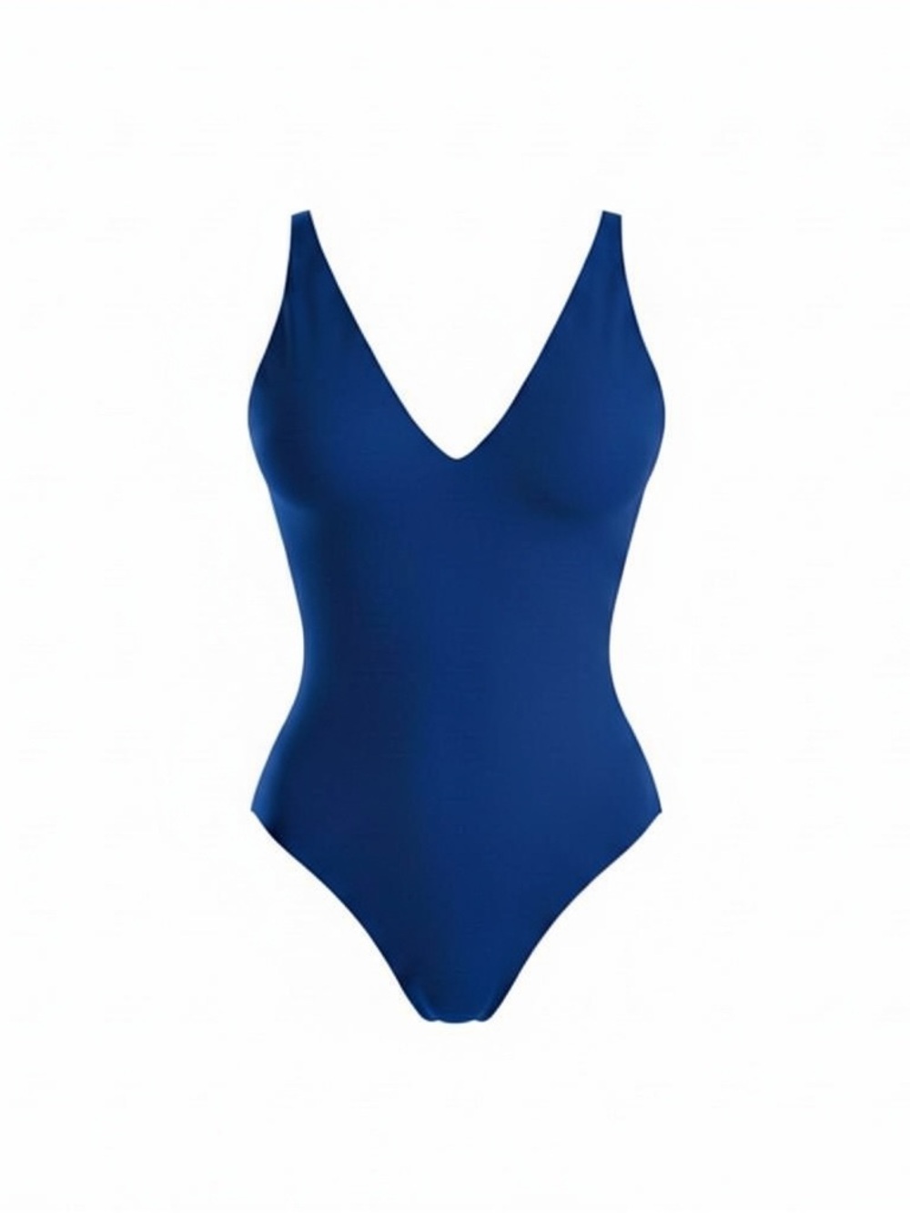 NWT TA3 Plungey Hi Cut one piece swimsuit navy medium short
